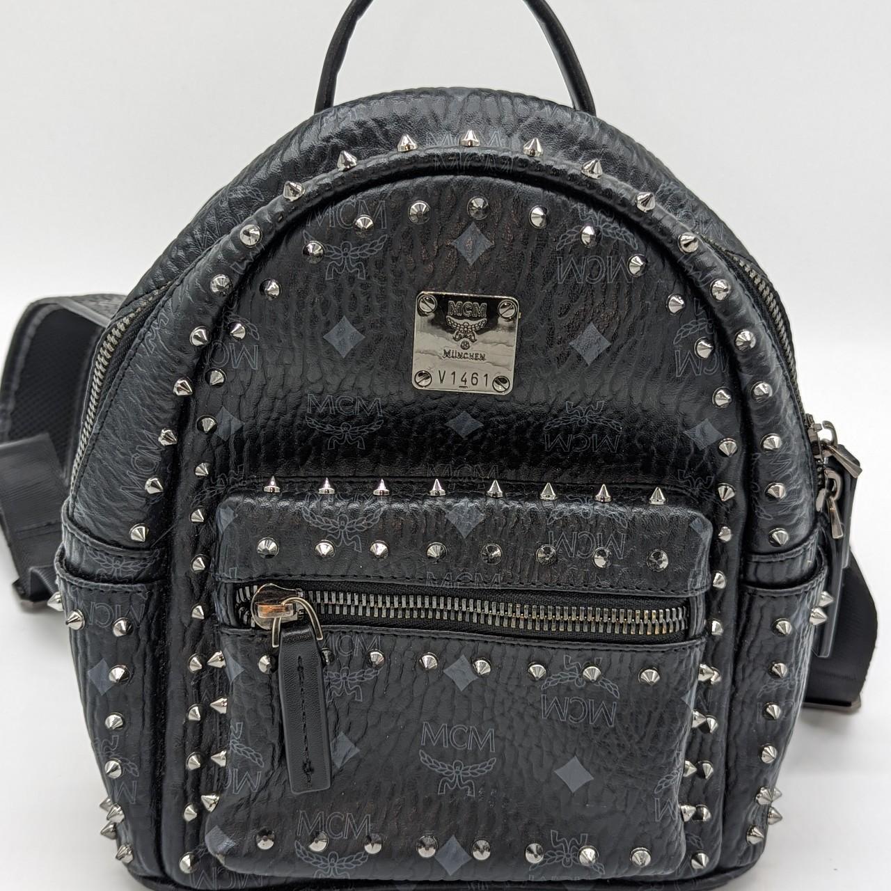 Mcm stark hotsell studded backpack