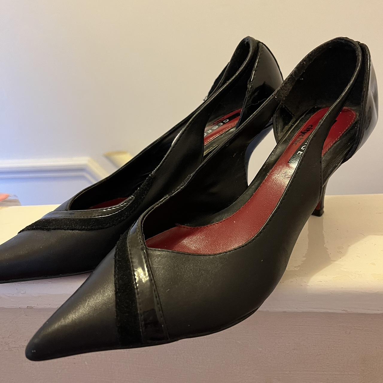 ladies black shoes size 4