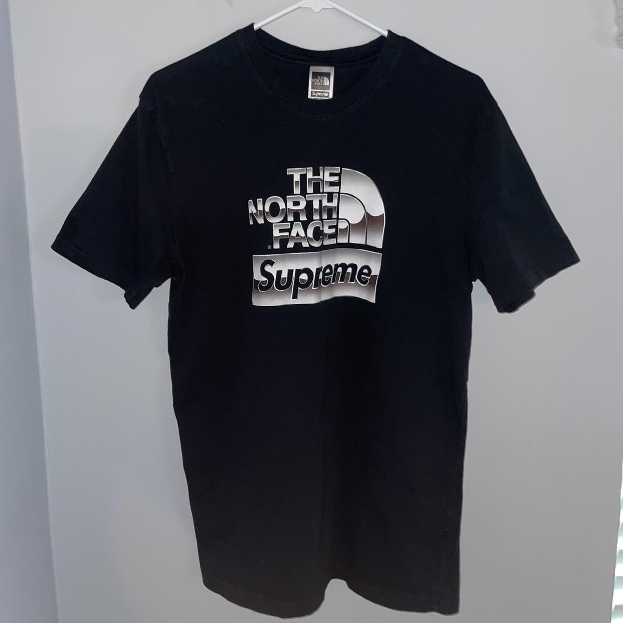 Supreme north face metallic shop tee