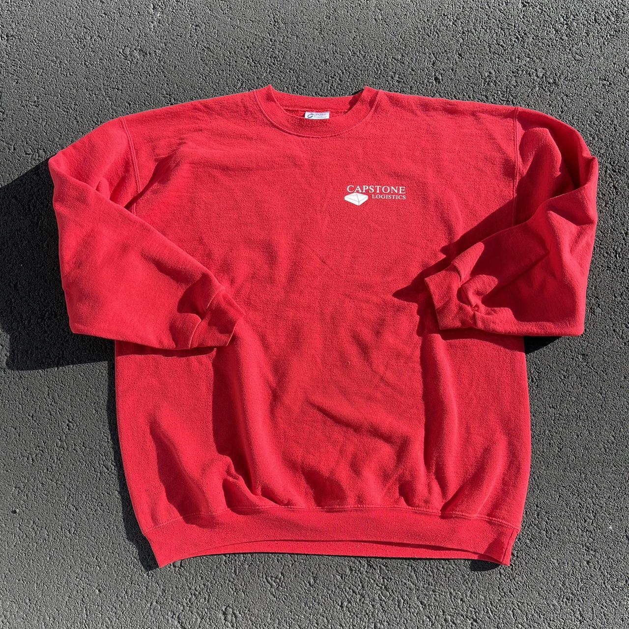 Vintage Red Sweatshirt +++ X-Large #heavyweight... - Depop