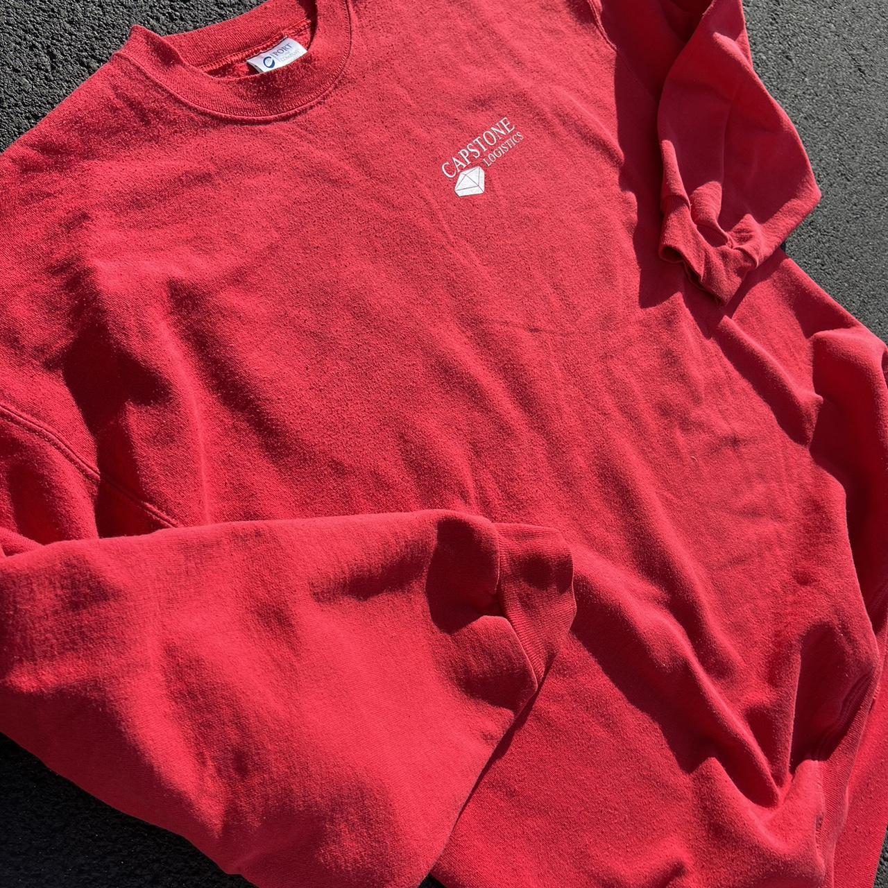 Vintage Red Sweatshirt +++ X-Large #heavyweight... - Depop