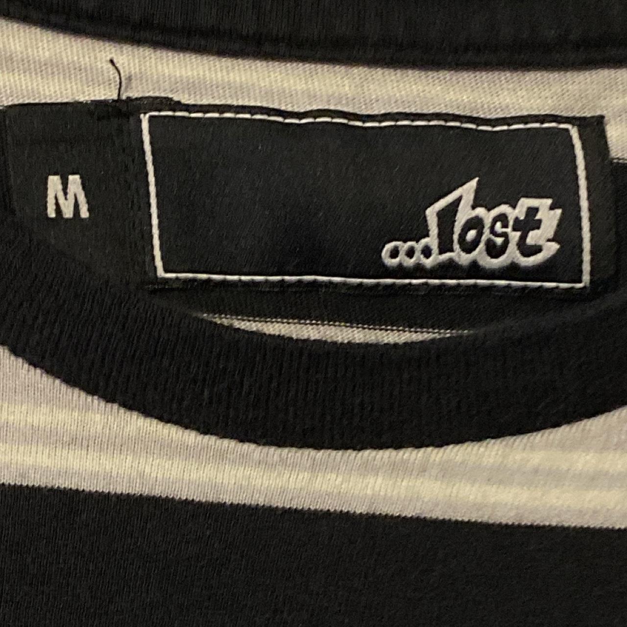 Lost Ink Men's Black and White T-shirt (2)