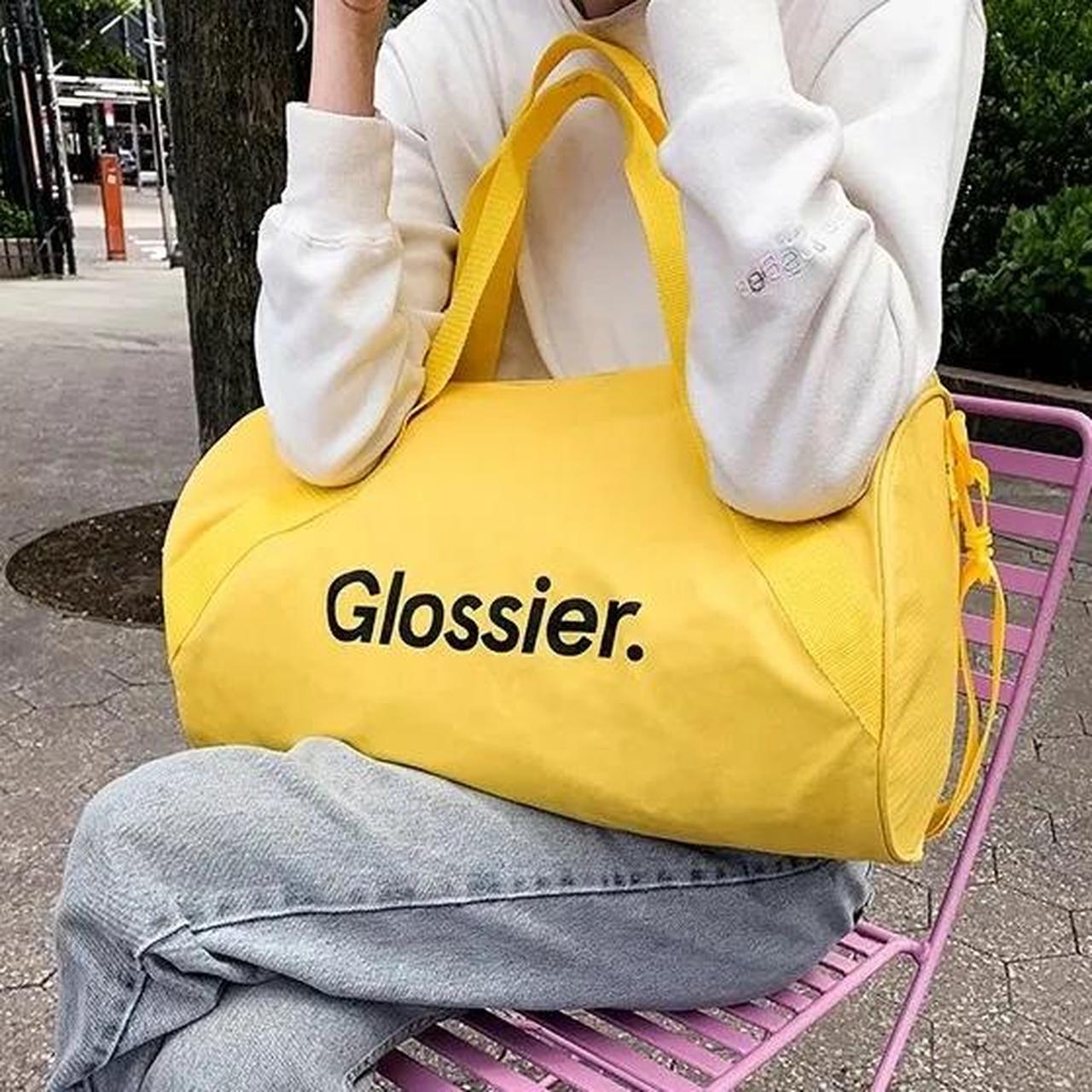 Glossier sunshine yellow duffle bag, Brand new