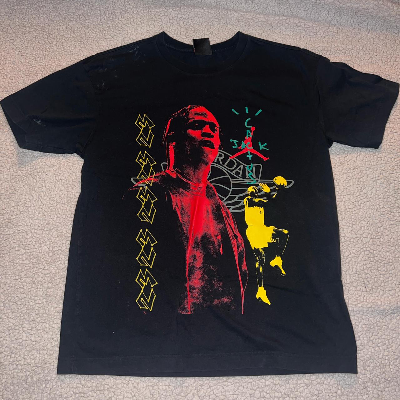 ★入手困難★Travis Scott CACTUS JACK AIR JORDAN SS T-SHIRT Travis Scott Cactus Jack x Air Jordan Tee Medium Olive