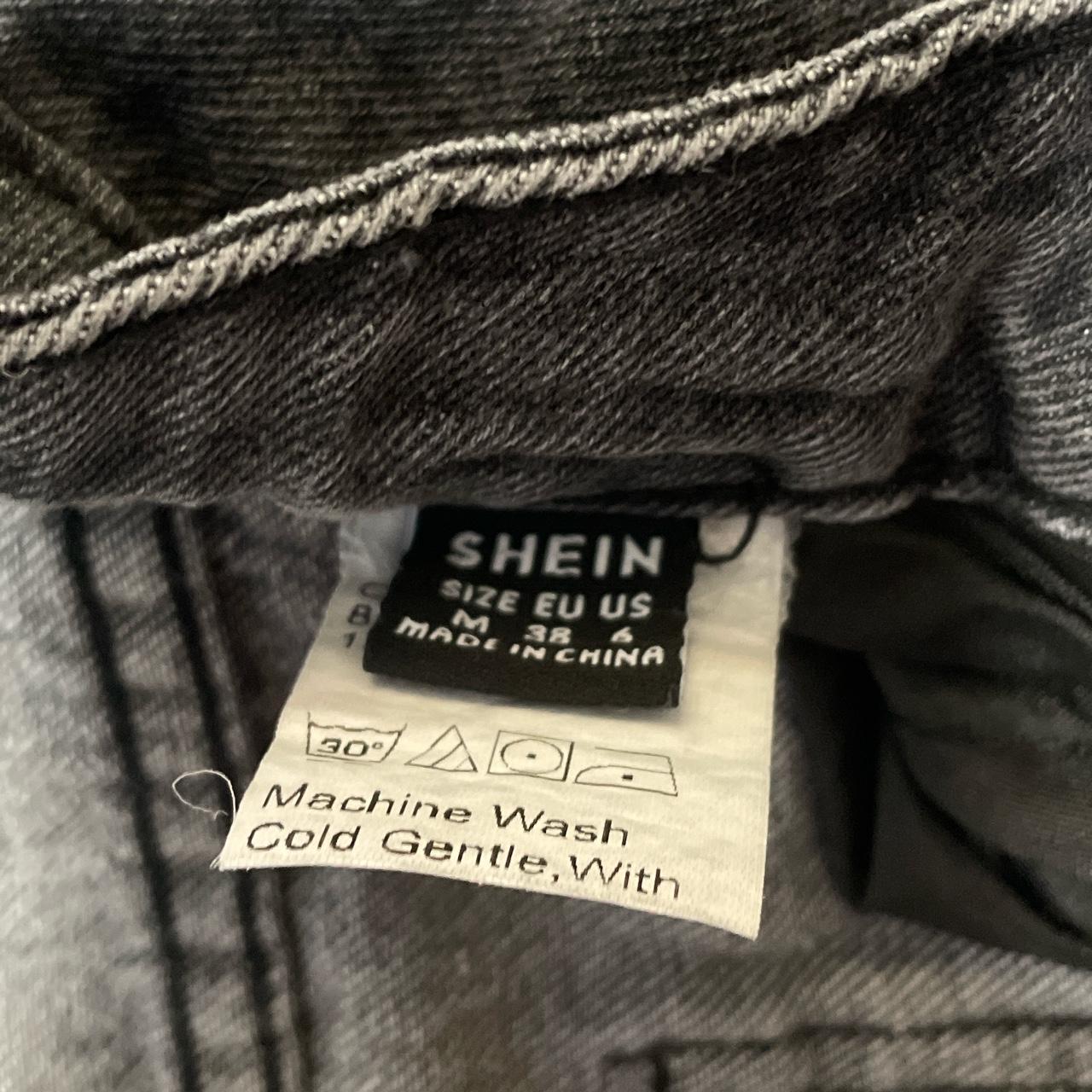 SHEIN Black and Grey Jeans | Depop