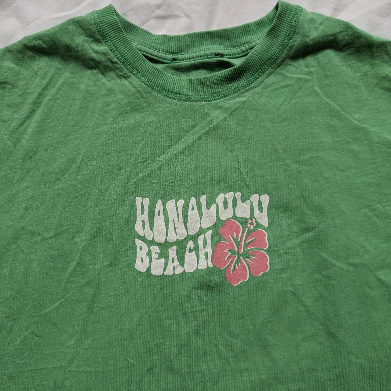 Women's Pink and Green T-shirt | Depop