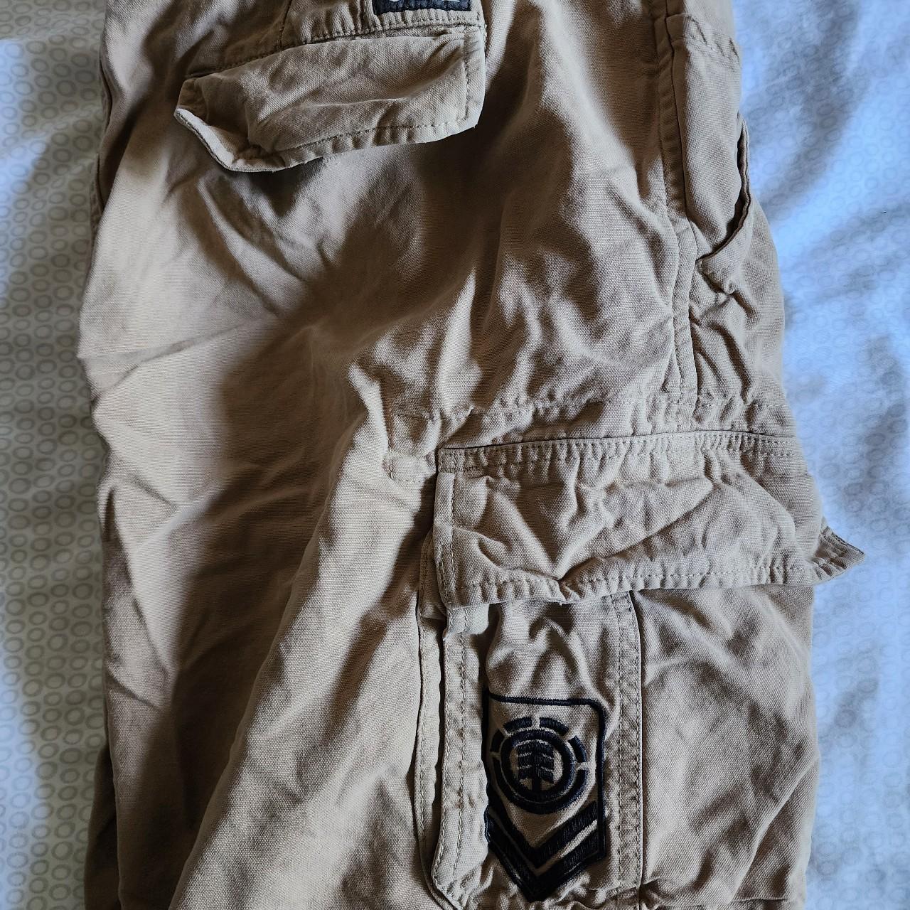 Element Men's Khaki Shorts | Depop