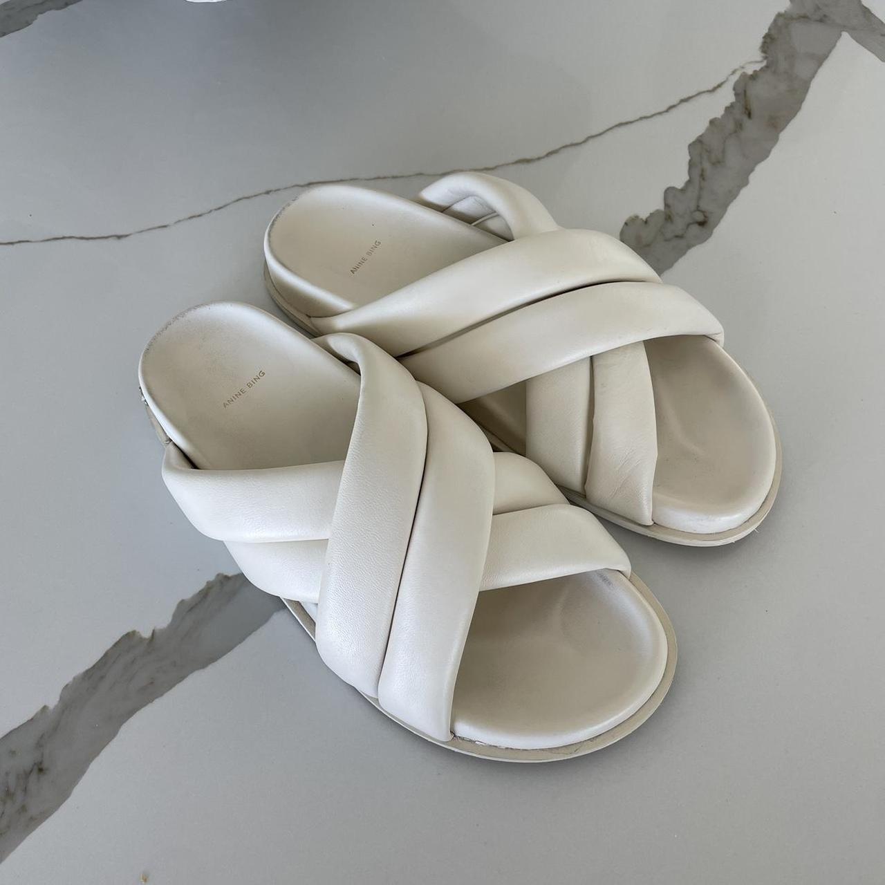 ANINE BING Sandals Size 39 8.5 US Ivory color Depop