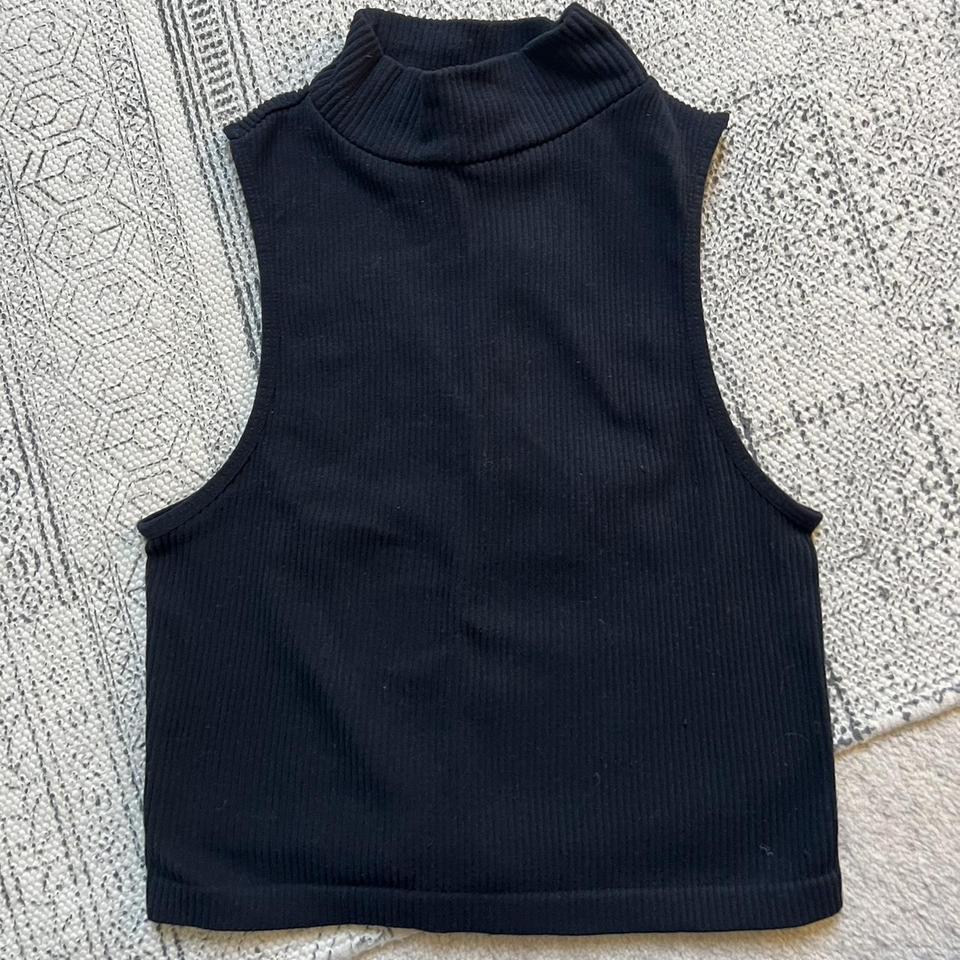 Cropped Zara khaki hoodie size Worn Depop