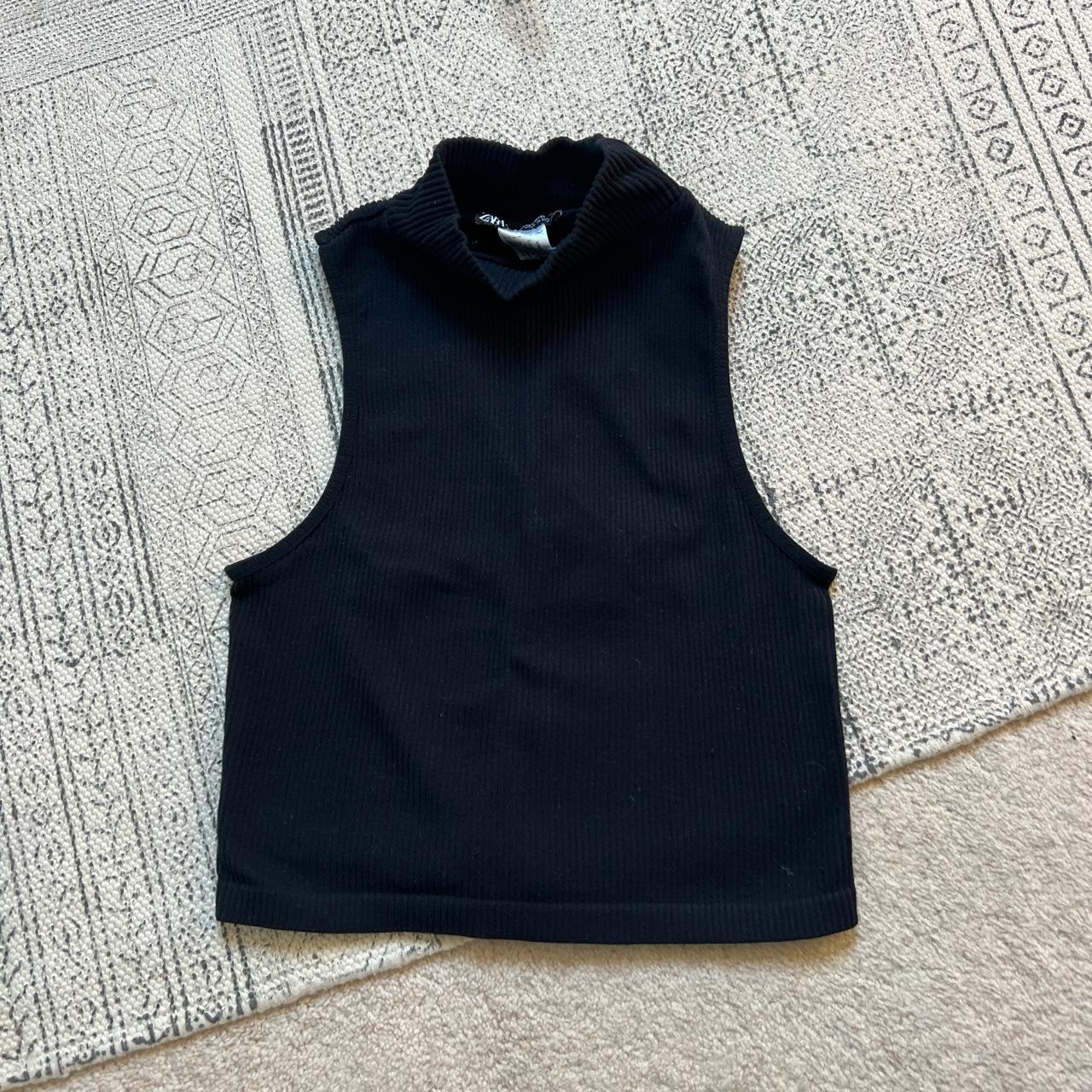 Zara Turtleneck Sweater Vest Zara High Neck Vest Zara Turtleneck