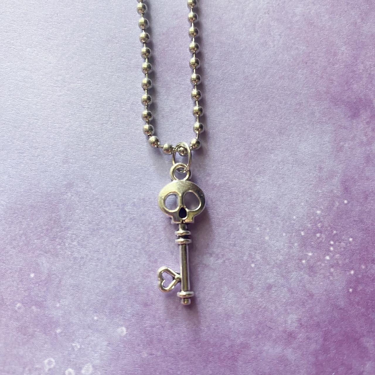 Skeleton Key Pendant, Key Pendant Necklace, Gothic Jewelry Women