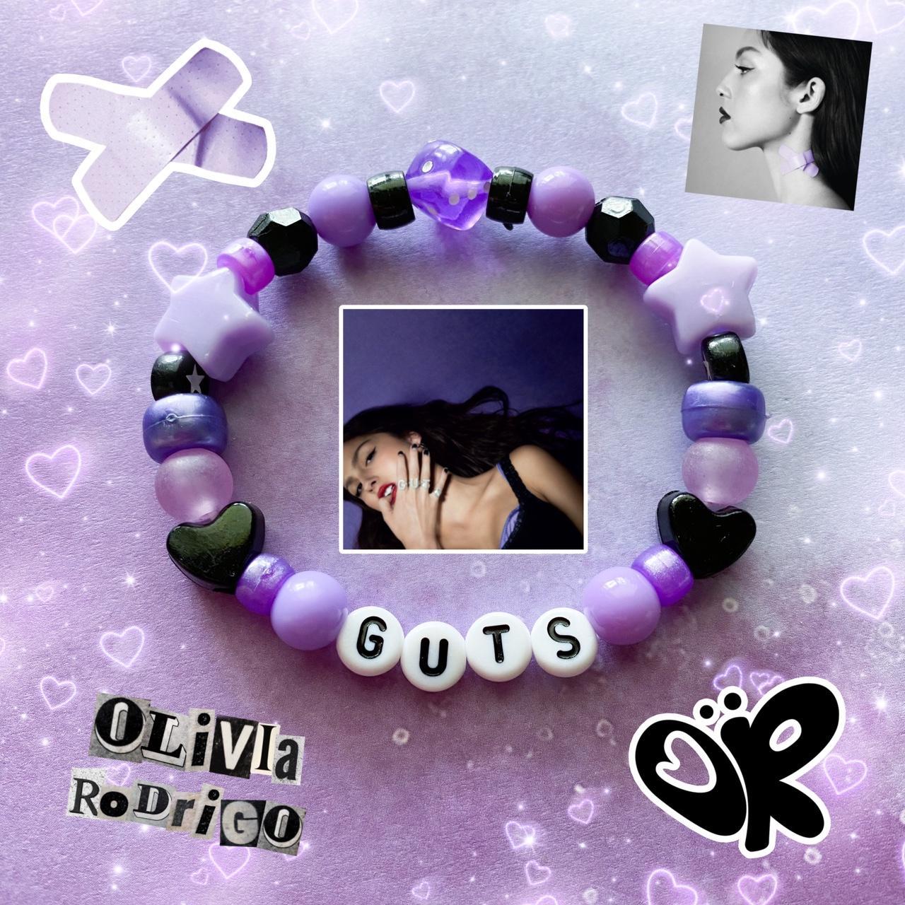 Three adorable Olivia Rodrigo Themed Bracelets.