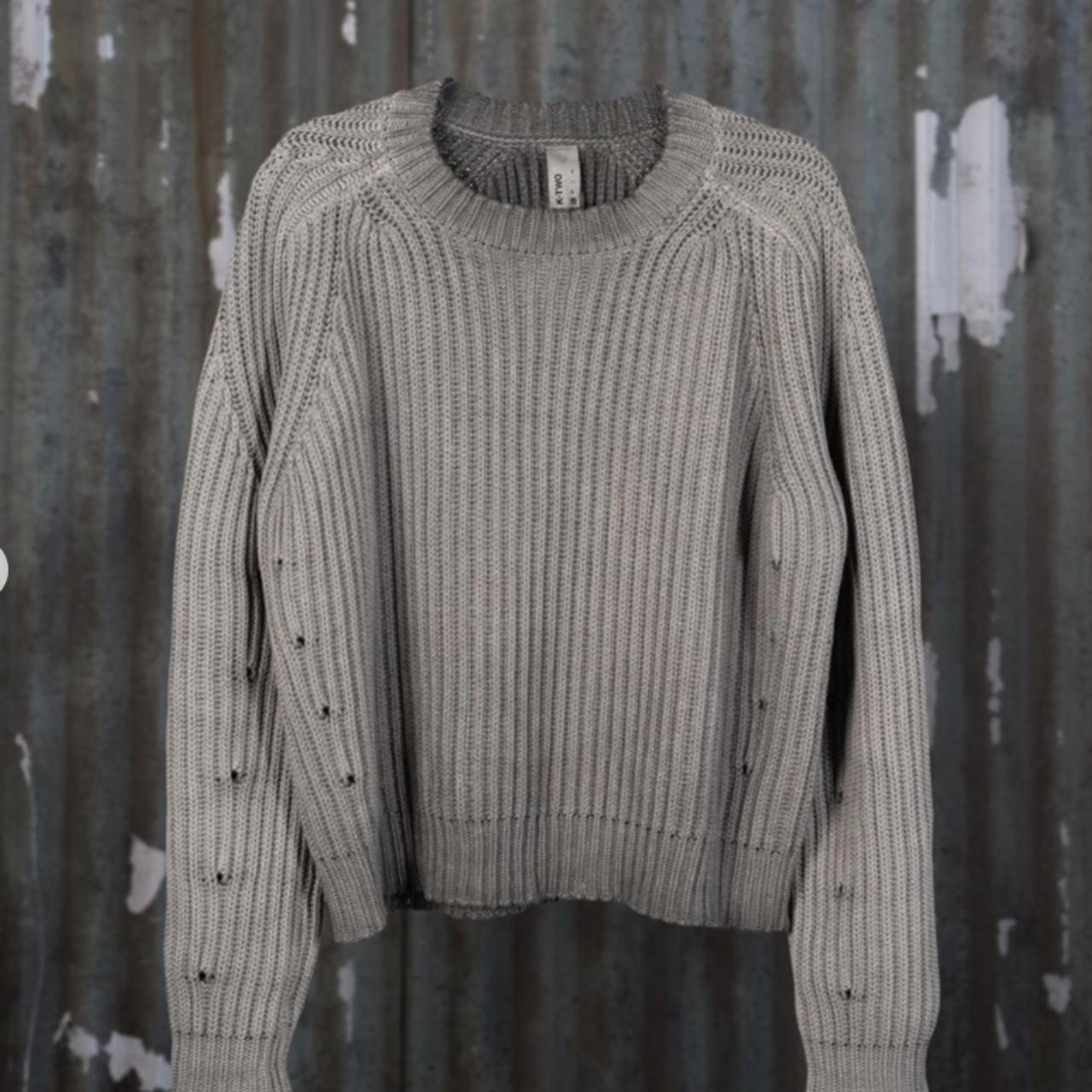 KTWO STUDIOS DYED KNIT SWEATER (CHARCOAL) - SOLD OUT... - Depop