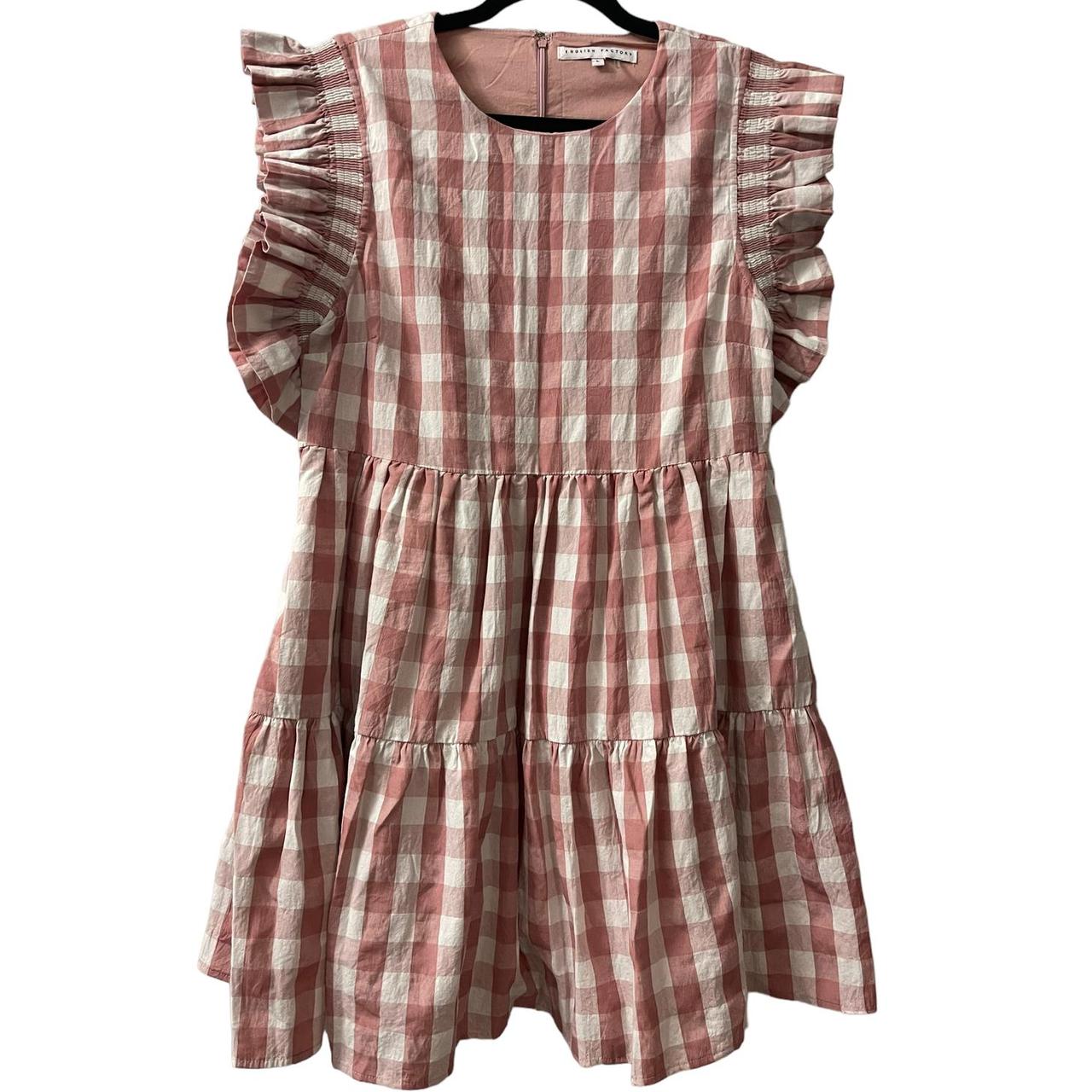 English factory outlet gingham dress