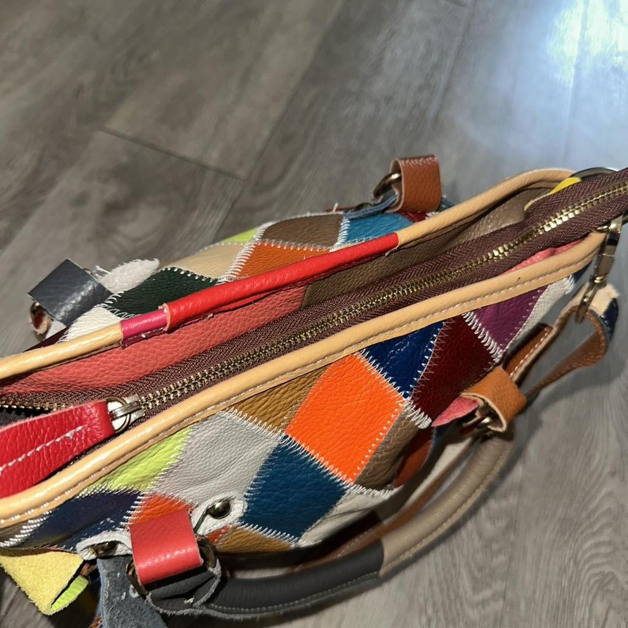 Women's Bag - Multi – Multicoloured patchwork lea… - image 5