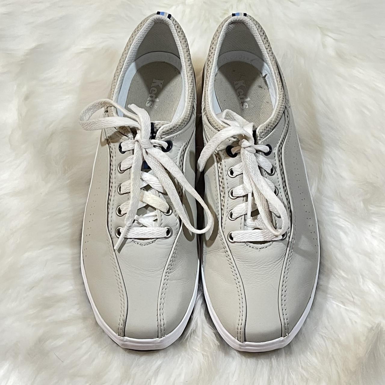 Keds Women’s Beige Taupe Leather Spirit Oxford... - Depop