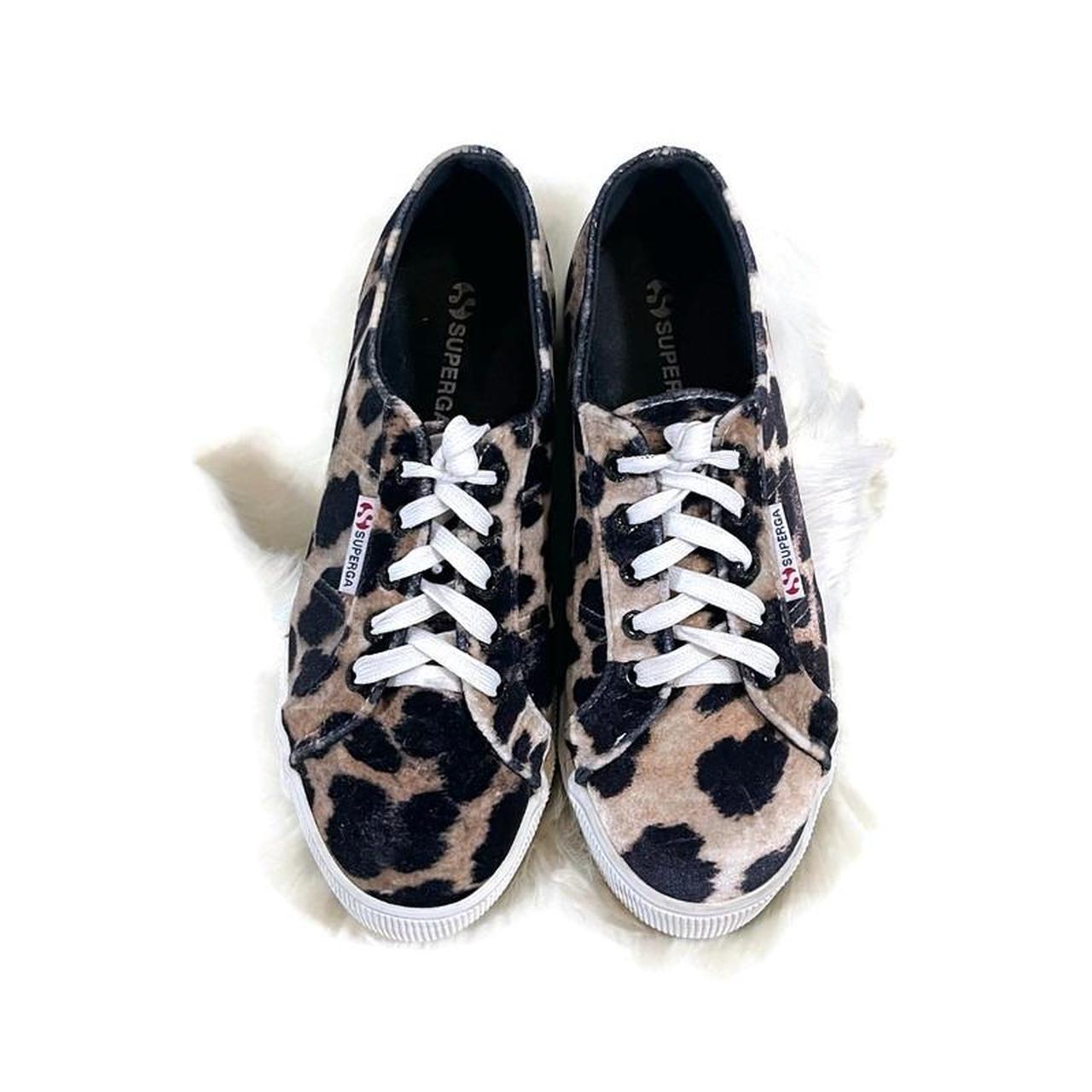 Superga velvet sneakers sales leopard