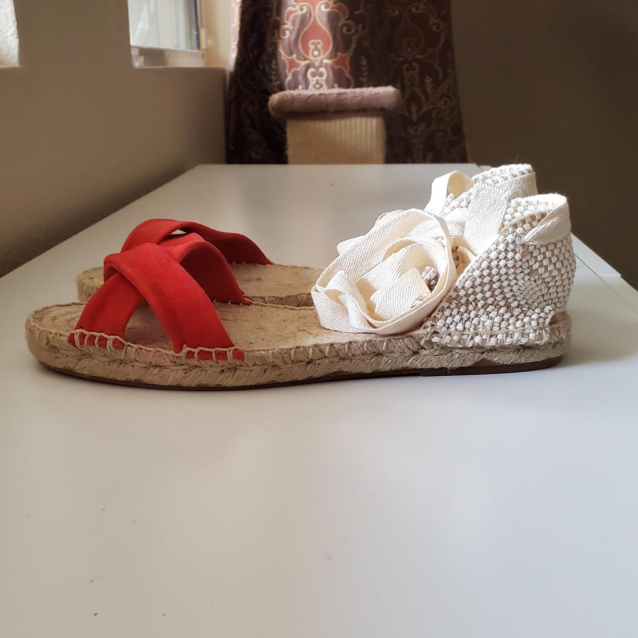 Sézane Women's Sandals Red US – SEZANE Espadrilles Low