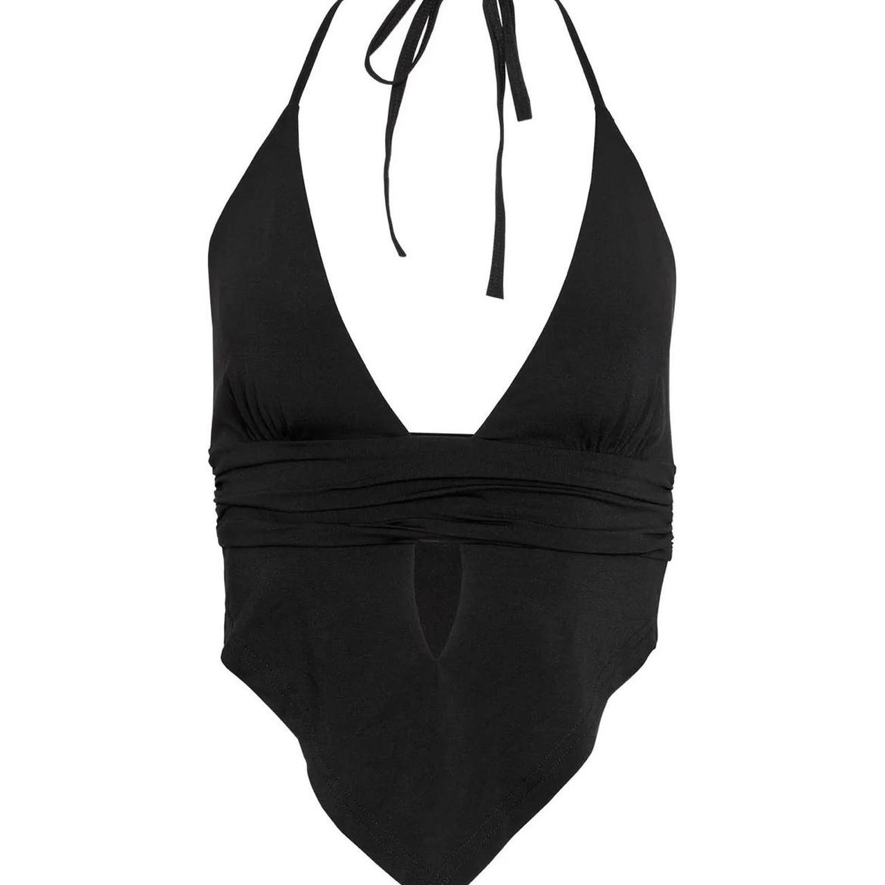 Tiger Mist Women's Black Croptop Depop