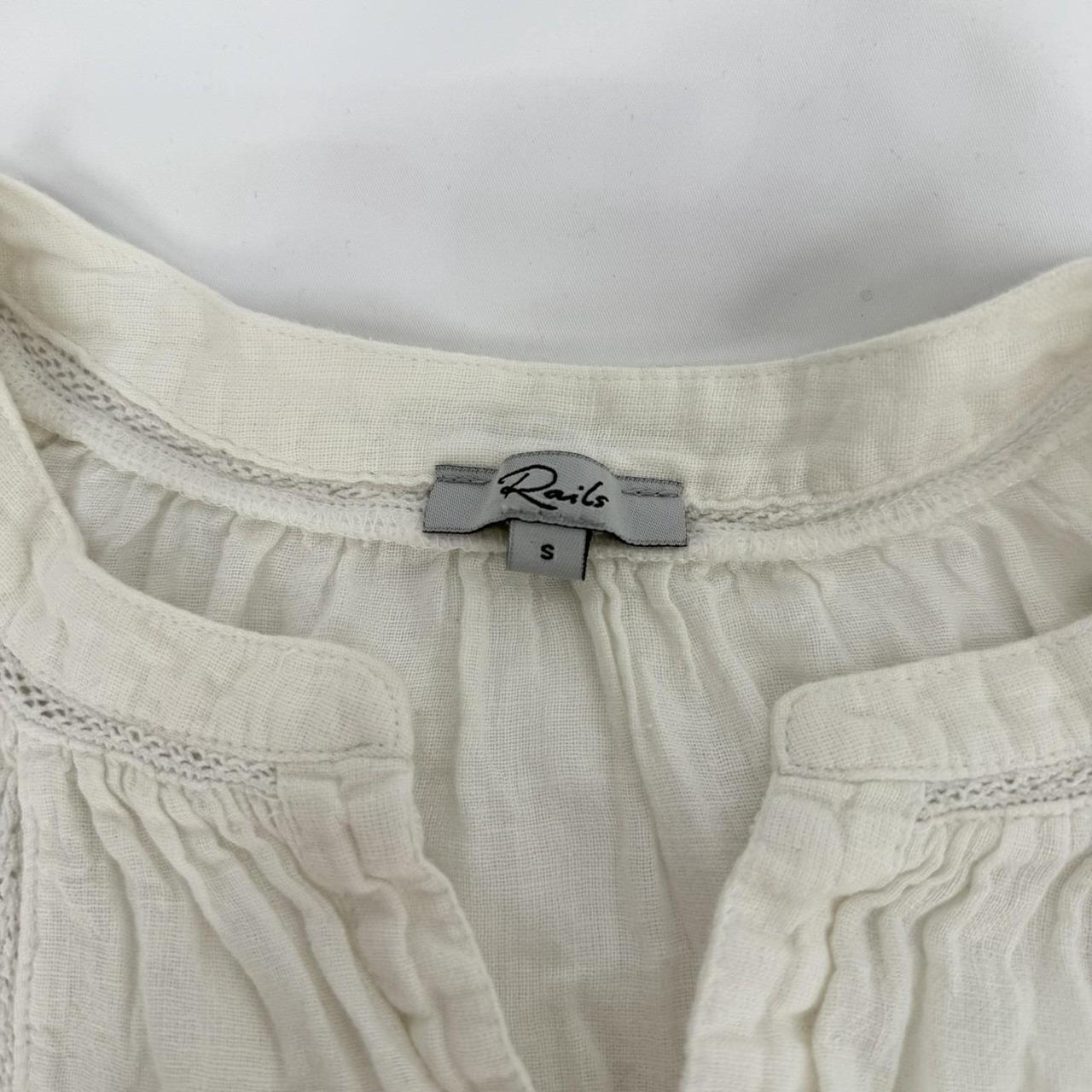 Rails Women's Blouse - White - S – Rails Sz S Ale… - image 4