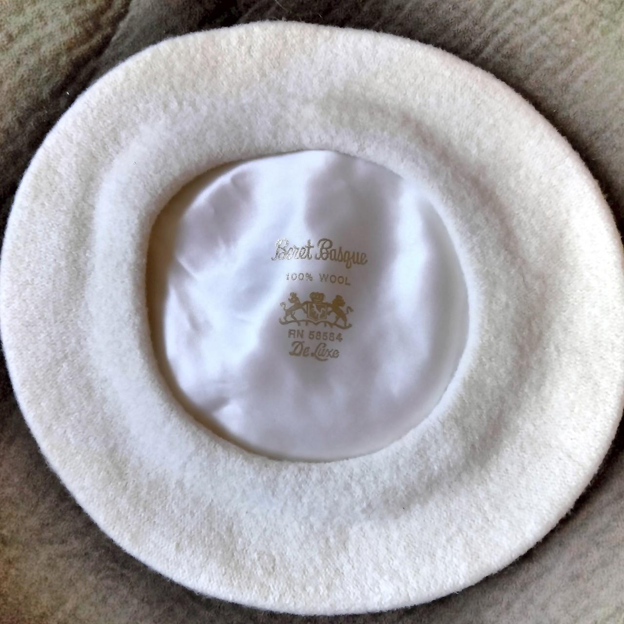 Basque Women's White and Cream Hat (3)