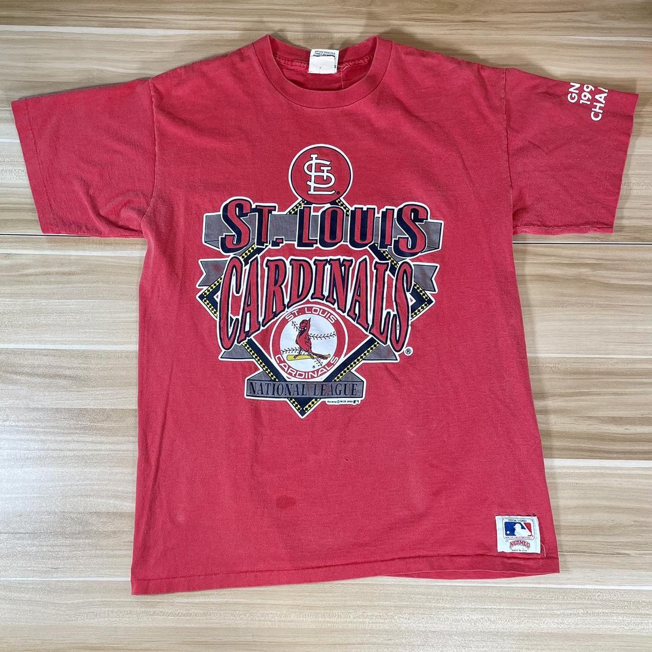 Vintage 1990 Nutmeg St. Louis Cardinals Single-Stitch T-Shirt, Men