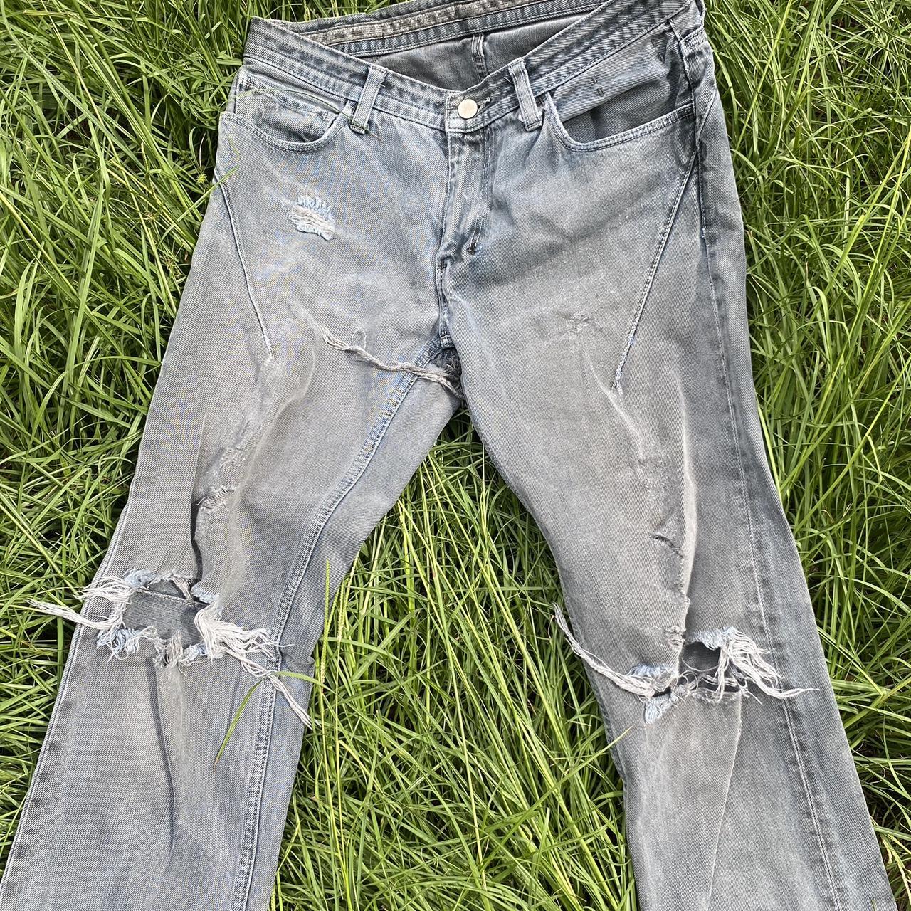 Number Nine “Birds” SS08 jeans Rips on knees and... | Depop