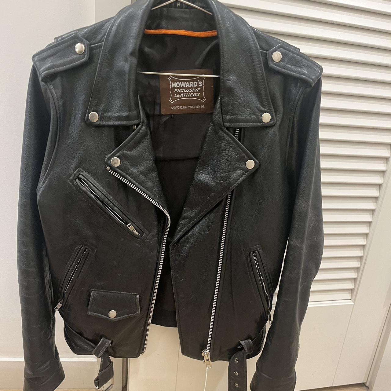 Motorcycle 100% Leather Jacket Classic Heavy... - Depop