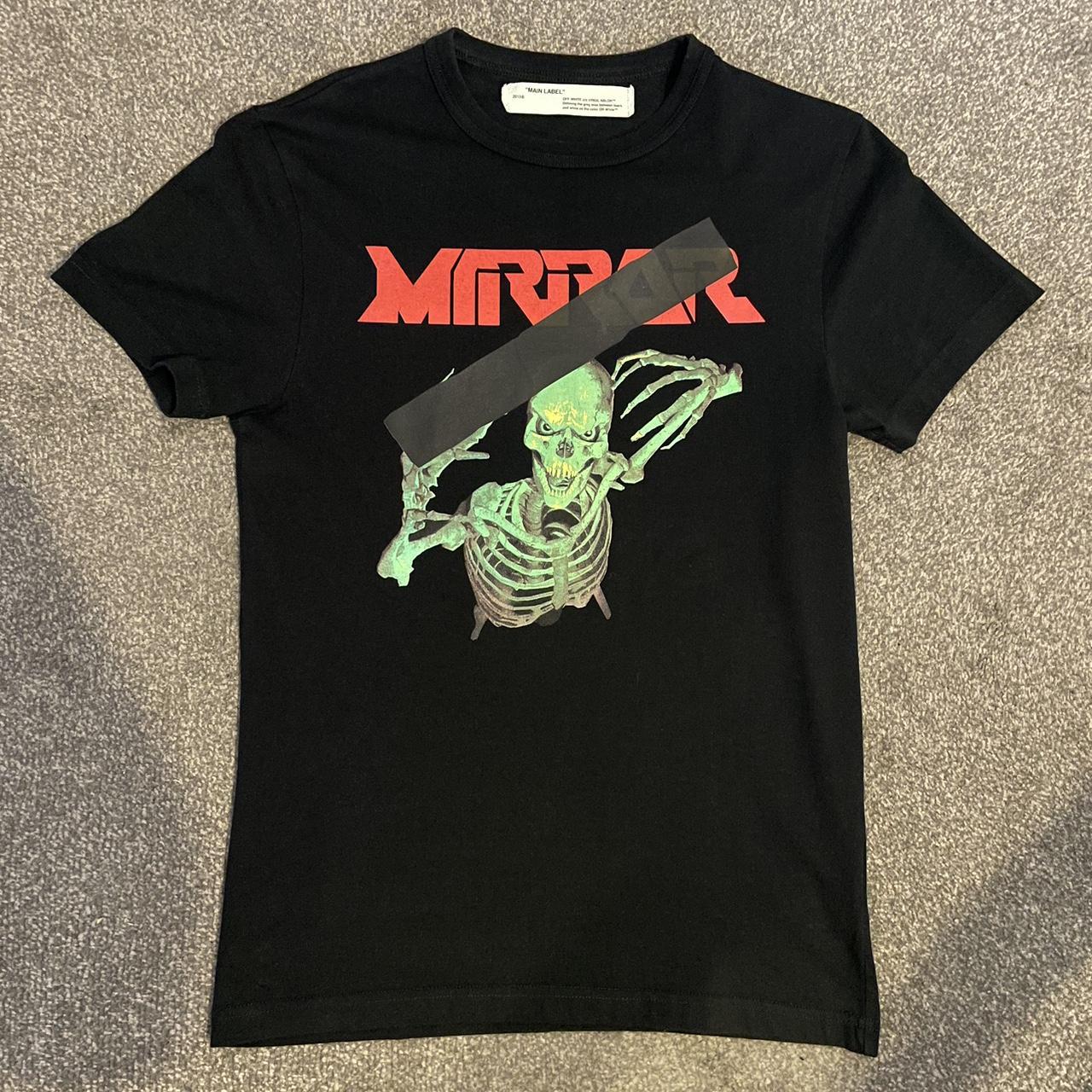 Skeleton selling dart off white skeleton t shirt