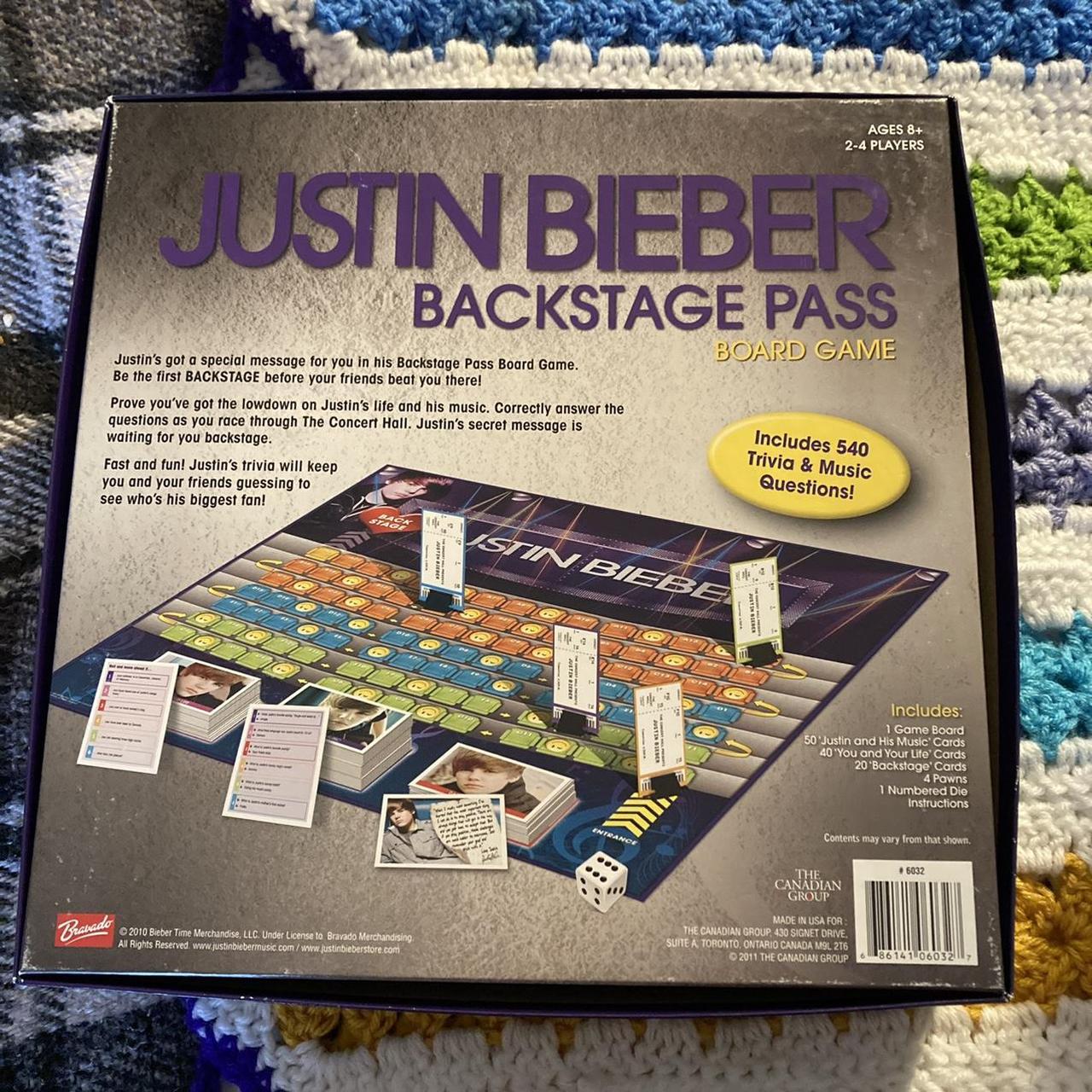 🪐 Justin Bieber Backstage Pass board game, most...