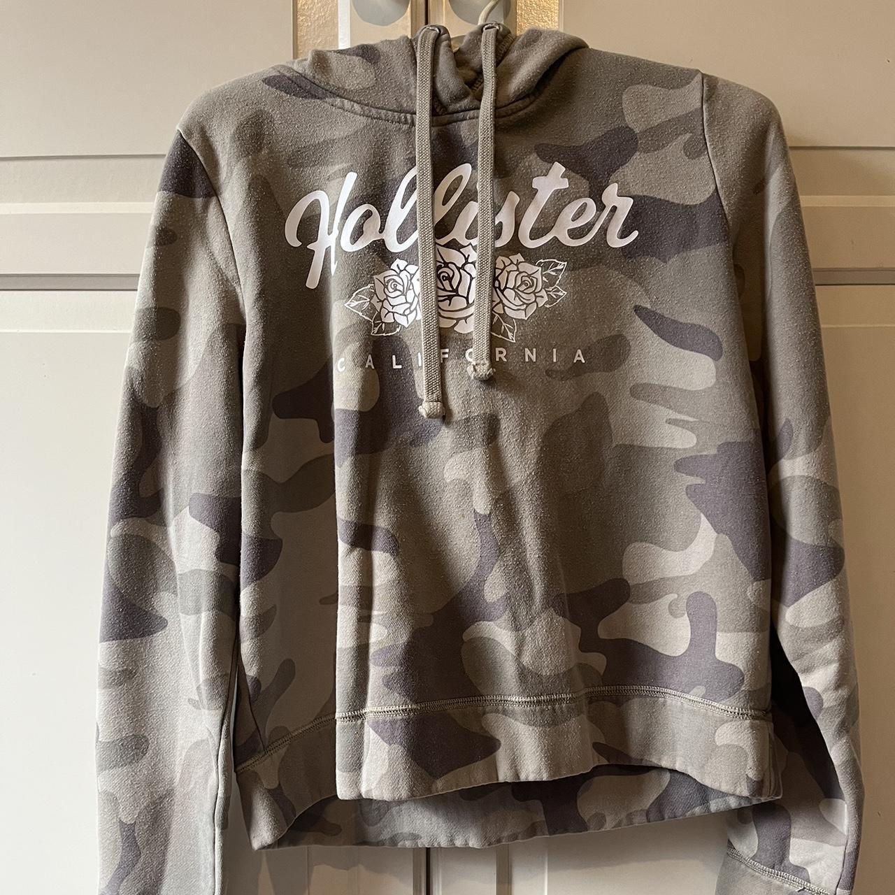 Hollister Army Hoodie with graphic Hollister print