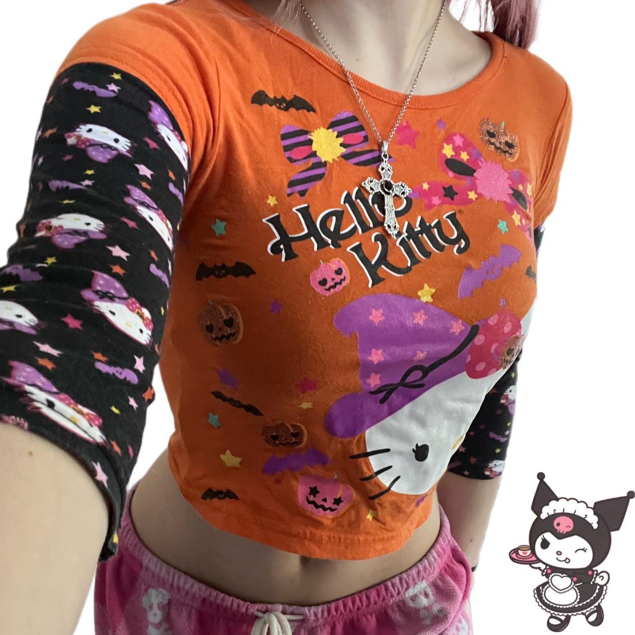 hello kitty halloween pajama top 🖤🎃 kids top best... Depop