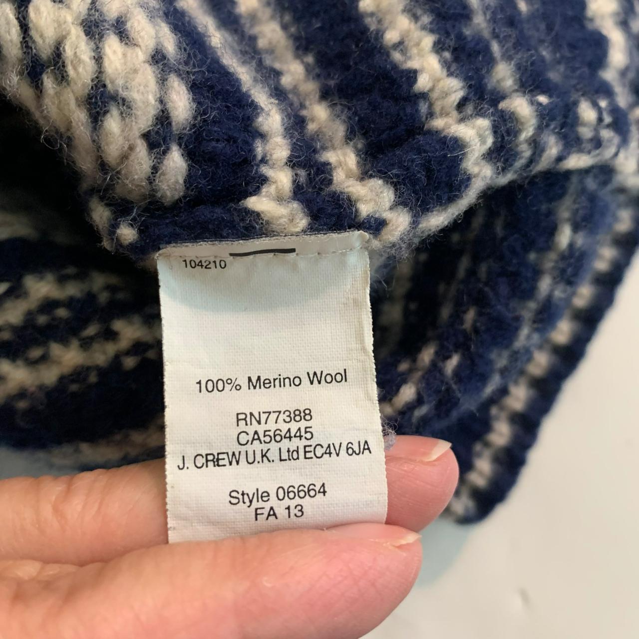 Madewell Women's Navy and Cream Cardigan | Depop