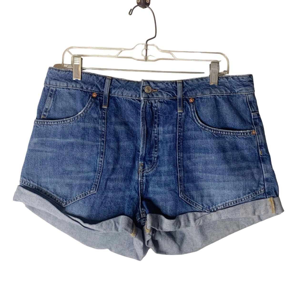 Free People Women's Blue Shorts | Depop