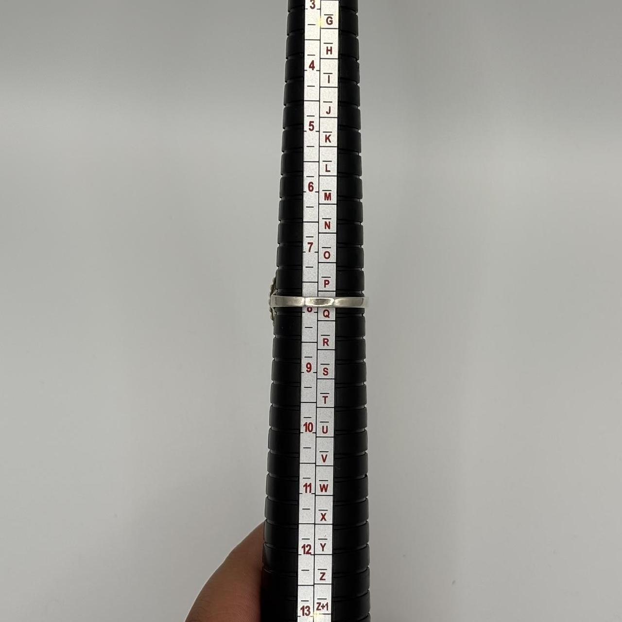 Preloved Women's Ring - Silver/Red – solid 925 st… - image 3