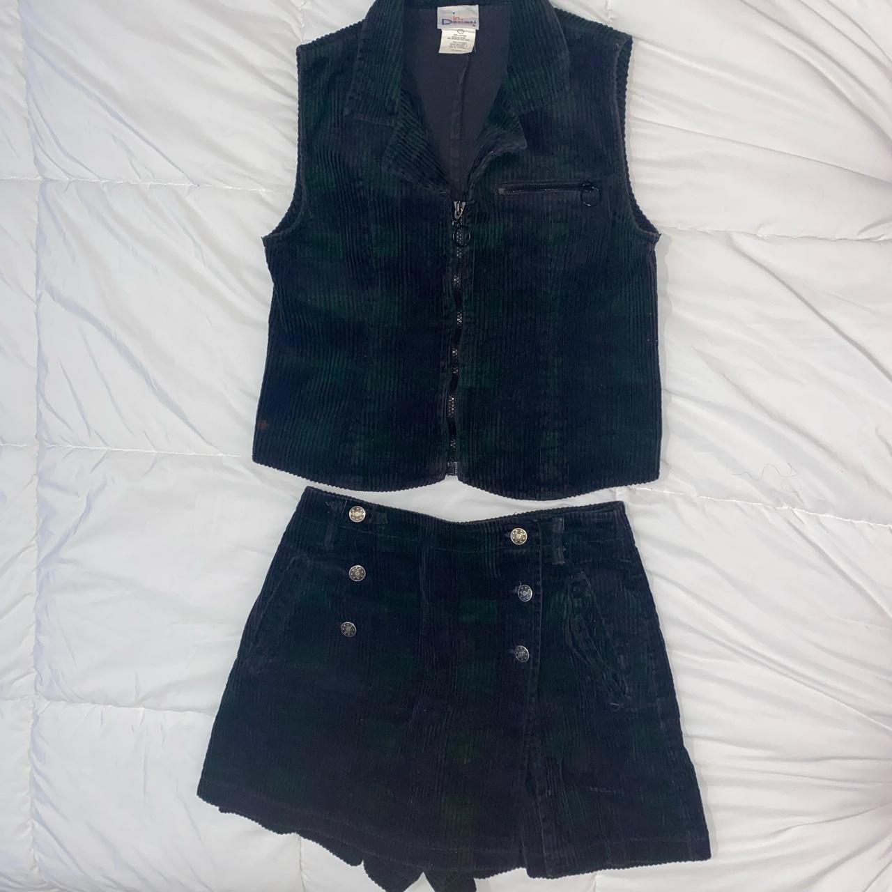 American Vintage Women's Navy and Green Suit