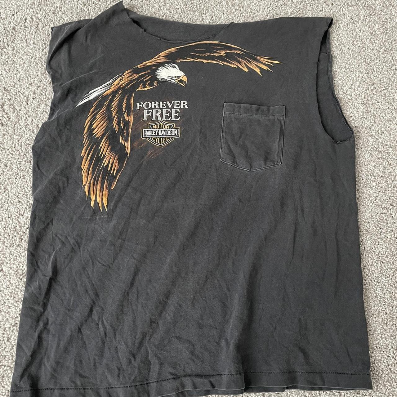 Sleeveless Harley Davidson shirt Size large - Depop