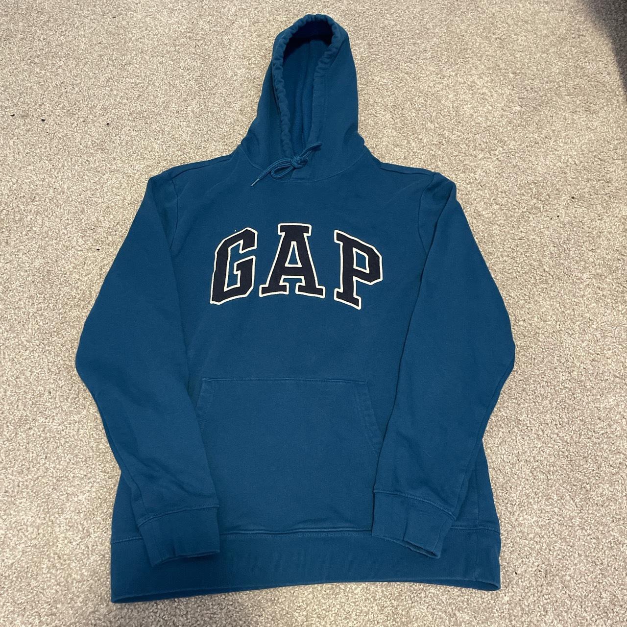 Blue GAP hoodie Size - M - Depop