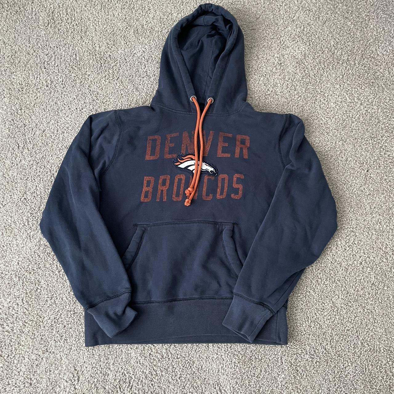 Denver broncos NFL graphic vintage hoodie in gently - Depop