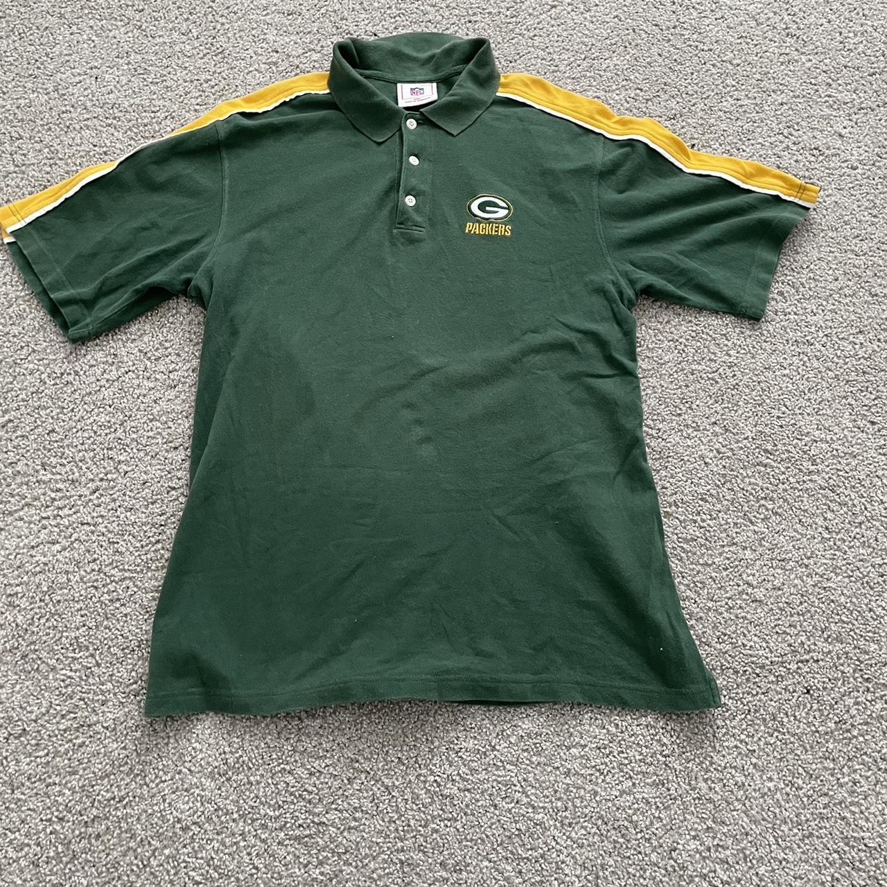 Vintage Green Bay Packers NFL Football polo shirt. - Depop