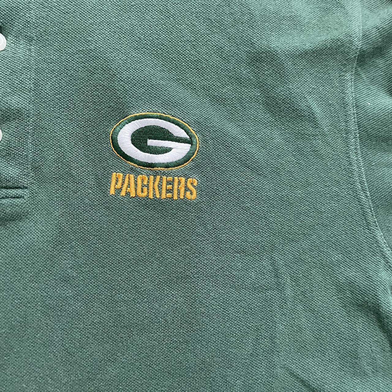 Vintage Green Bay Packers NFL Football polo shirt. - Depop