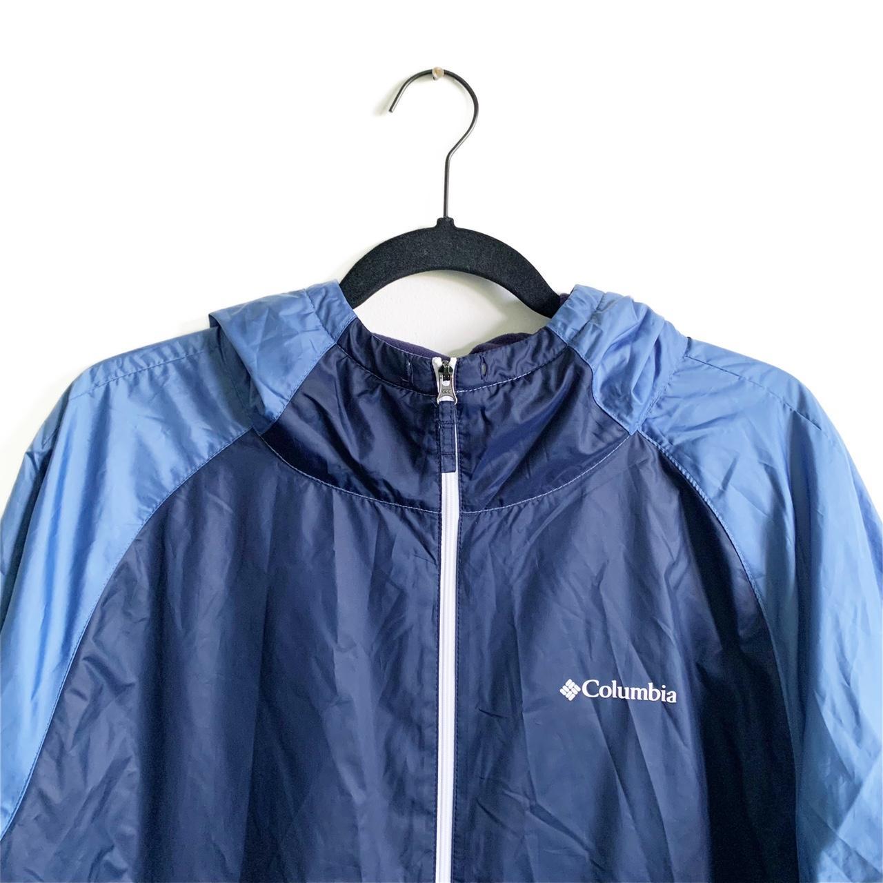 Columbia Isabella Lake Long Women's Dark Navy Blue Rain Windbreaker Jacket  Sizes