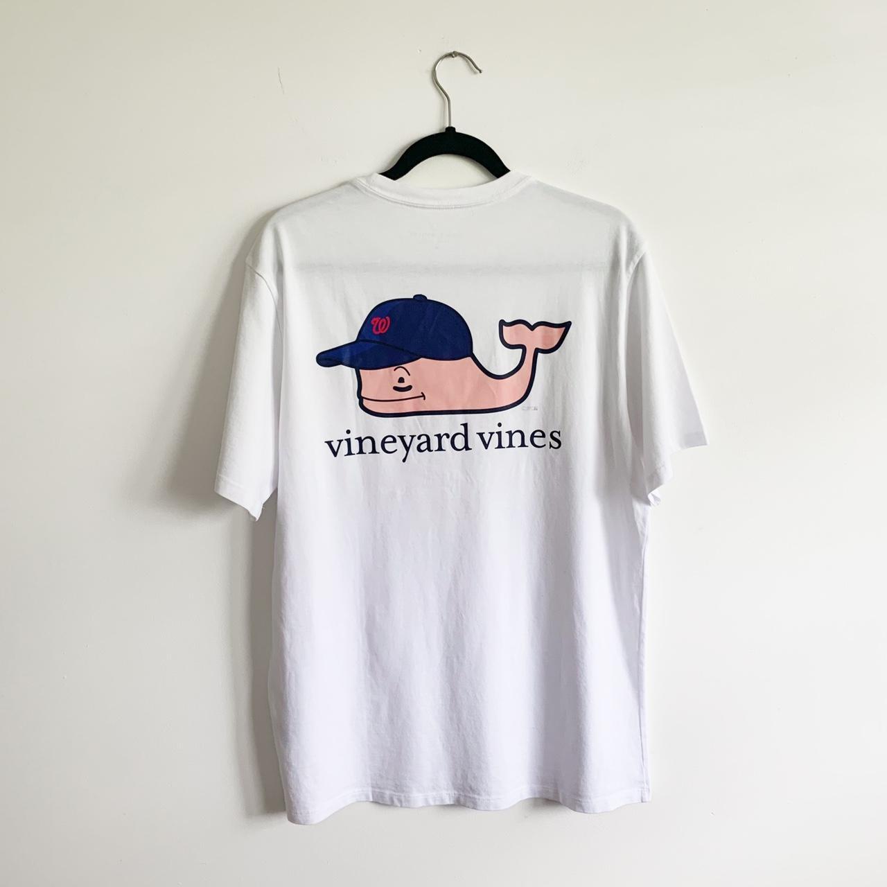 Men's Vineyard Vines White Washington Nationals Baseball Cap T-Shirt