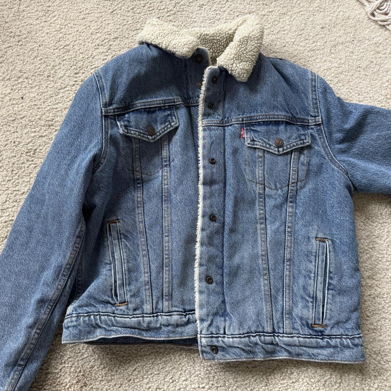 Vintage Brittania Sherpa store Jean Jacket 1990s