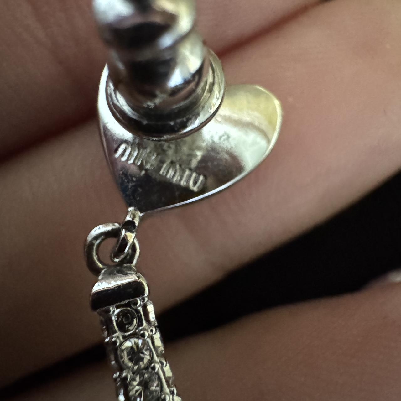 Miu Miu Women's Earrings - Silver – MIU MIU White… - image 4