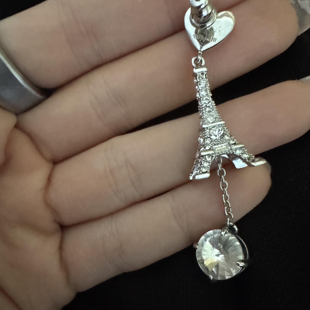 Miu Miu Women's Earrings - Silver – MIU MIU White… - image 3