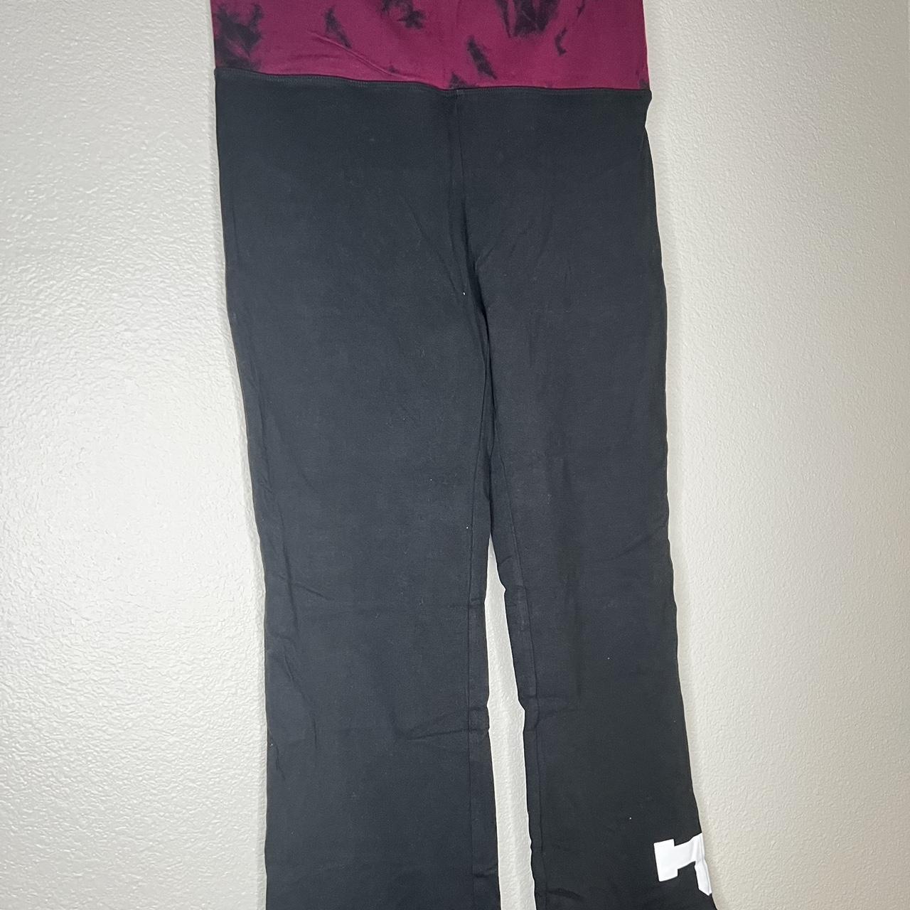 Victoria's Secret Pink Yoga Flare Pants Tie Dye Size - Depop