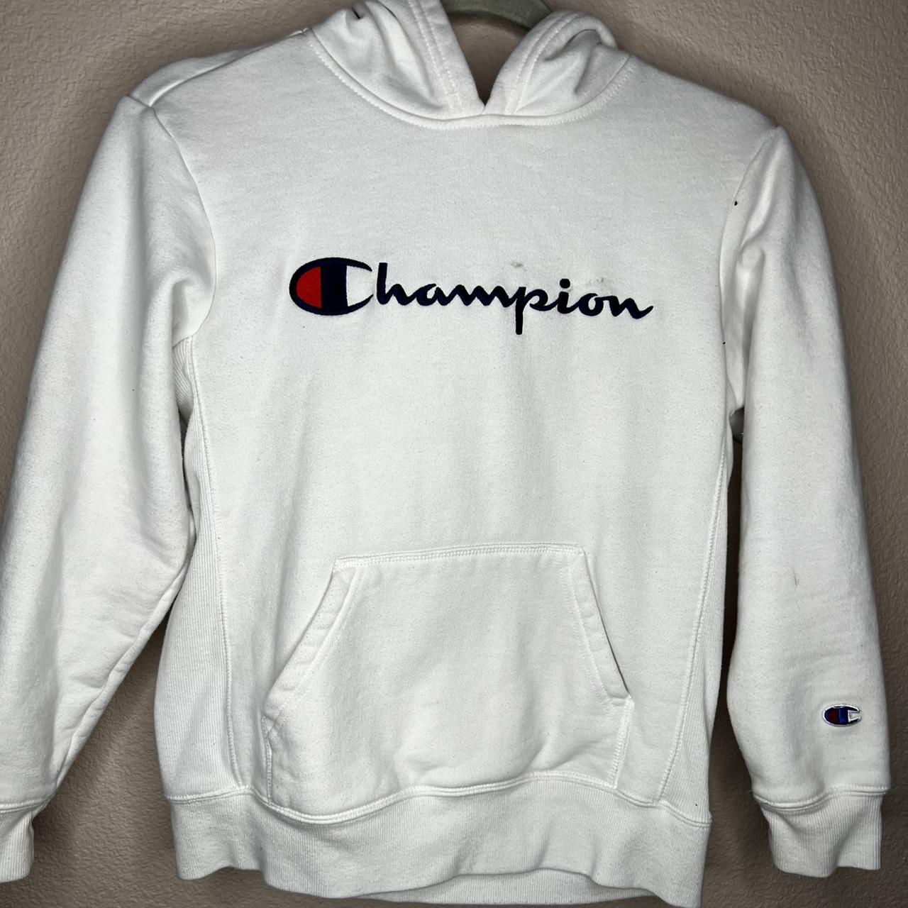 Champion hoodie boys white online