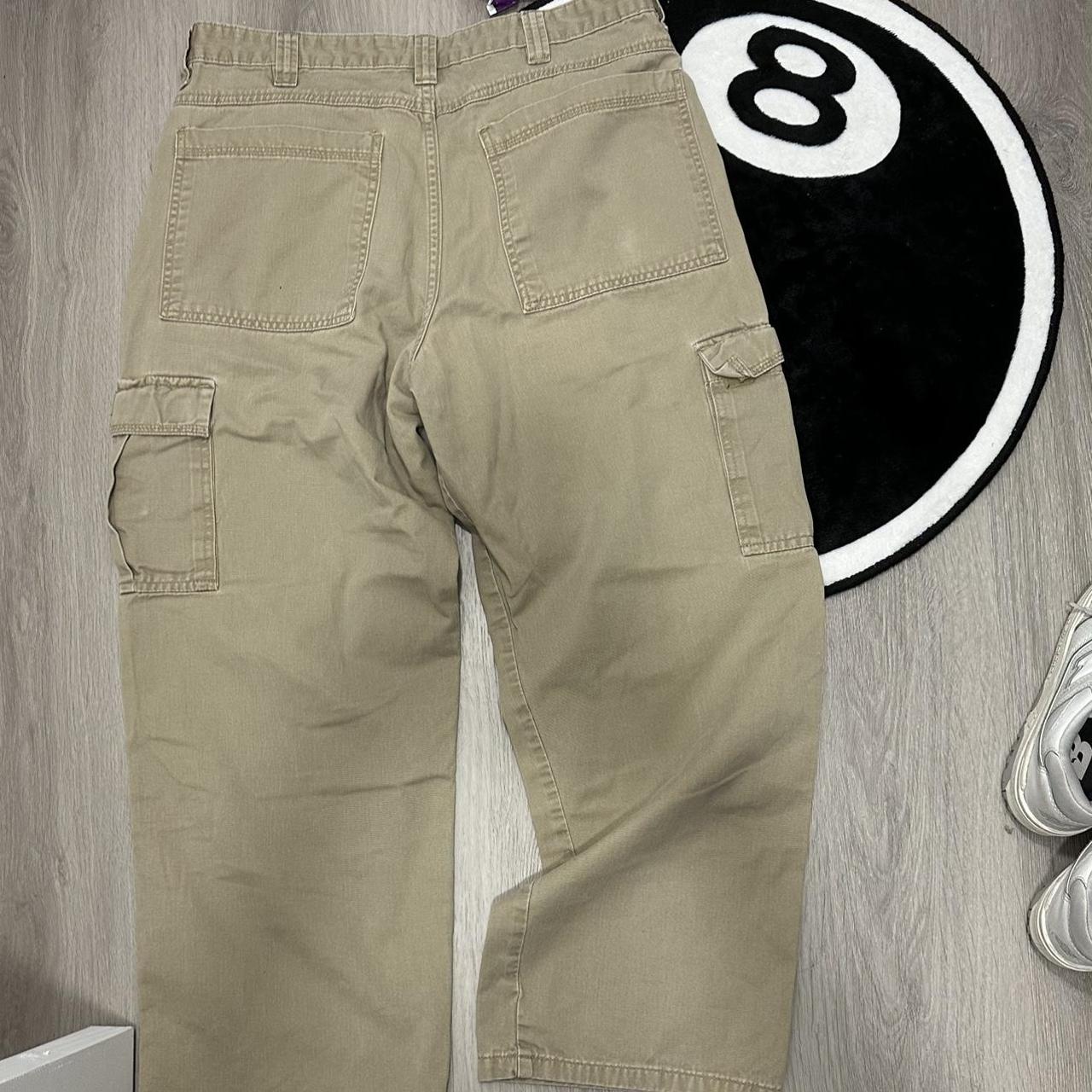 Wrangler Men's Tan and Khaki Trousers | Depop