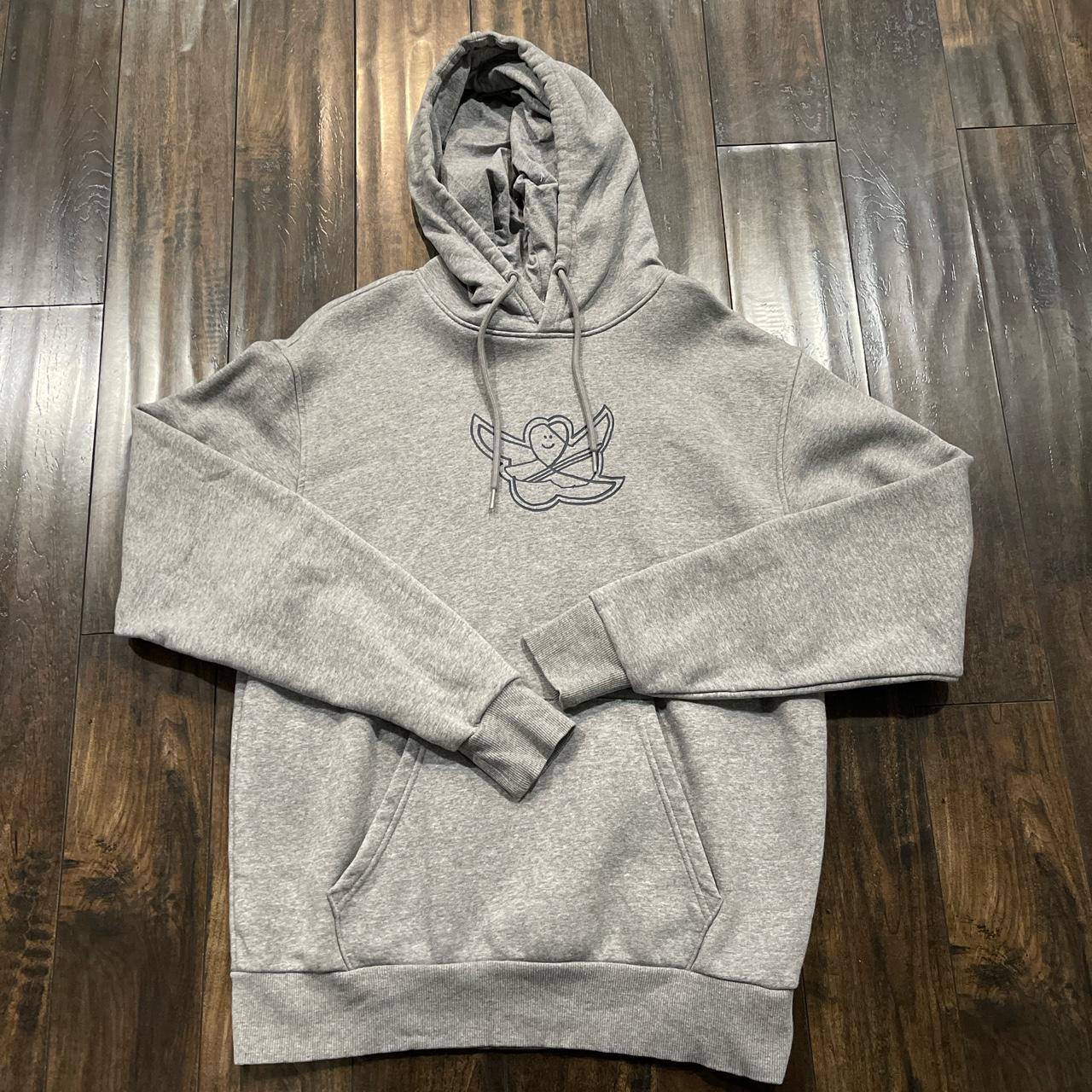 Adidas Men's Grey and Black Hoodie | Depop